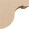 Ekena Millwork 12"W x 12"D x 12"H Wide Del Monte Rough Cedar Woodgrain TimberThane Corbel, Primed Tan CORUR12X12X12DELRCPR - alternate 4
